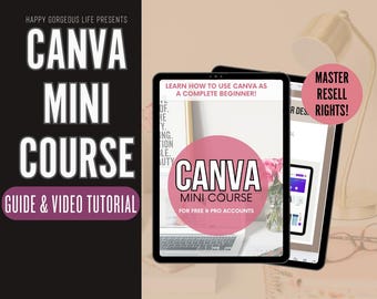 Canva Course, Monetize Canva Skill, Tutorial, MRR Course, PLR Guide, Learn Canva, Instant Download, Beginner Graphic Design, Canva Training
