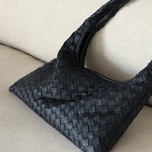 Small Geometric Leather Shoulder Bag zdjęcie 1