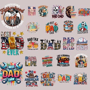 Happy Father's Day Bundle, Father's Day Sublimation Bundle, Best Dad Ever Png, Sublimation Design, Digital Download, PNG Digital
