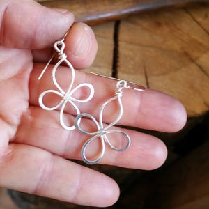 Celtic Cross Earrings, Celtic Knot Four Leaf Clover Earrings Celtic Cross Jewelry, Silver Celtic Jewelry, Gift for Her, Women, Irish image 5