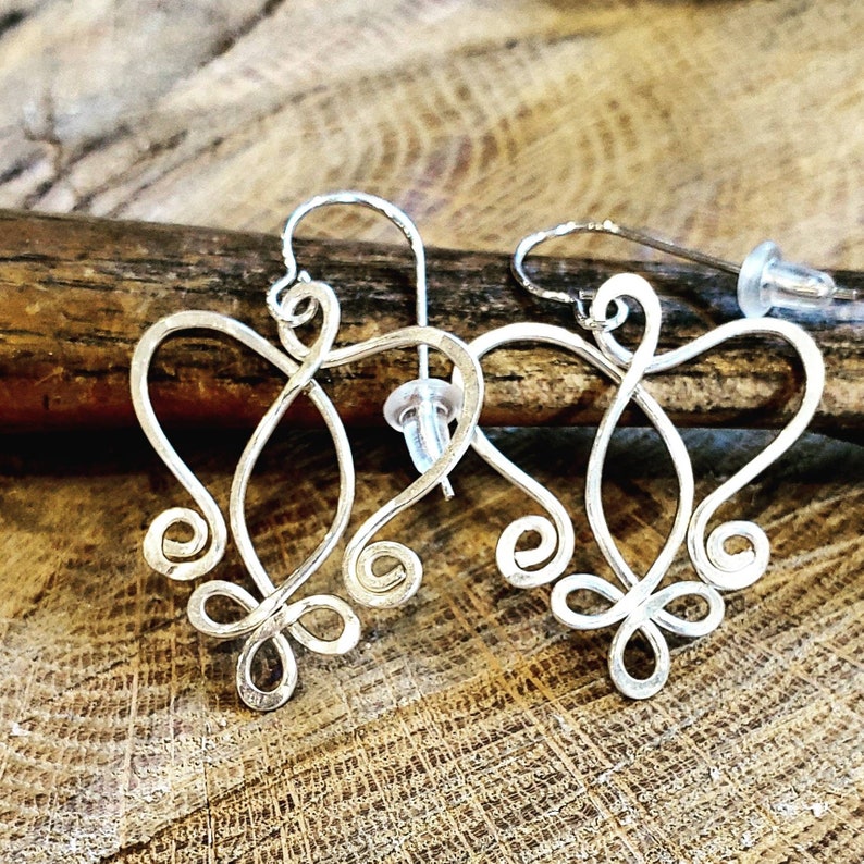 Celtic Angel Heart Earrings, Celtic Jewelry, Celtic Knot Earrings, Guardian Angel Earrings, Celtic Earrings Gift for Her, Angel Jewelry image 7