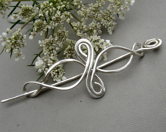 Scarf ring accessory - sterling silver