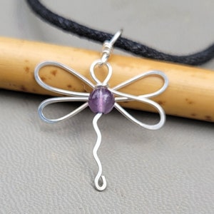 Sterling Silver Pink Quartz Amethyst & White Topaz Dragonfly Pin / Chain Slide Pendant Sterling Silver Pink Quartz Amethyst & White Topaz Dragonfly Pin / Chain Slide Pendant