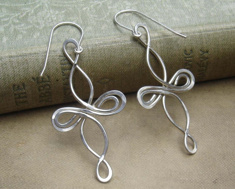 Infinity Loops Celtic Knot Cross Sterling Silver Earrings - Etsy