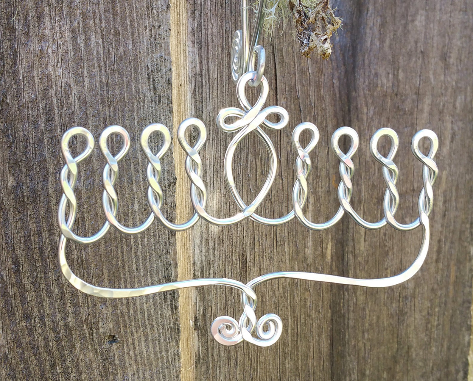 Chanukah Menorah Ornament Judaica Holiday Ornament Jewish Etsy