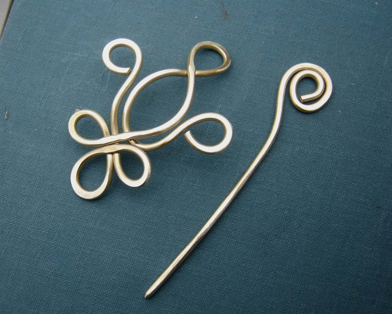 Fleur De Lis Brass Shawl Pin Scarf Pin Sweater Clip Brooch - Etsy