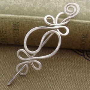 Little Yin Yang Harmony Sjalnål i sterlingsilver, halsduksnål, tröjbrosch, stickargåva för kvinnor spetssjalnål, koftaklämma bild 5