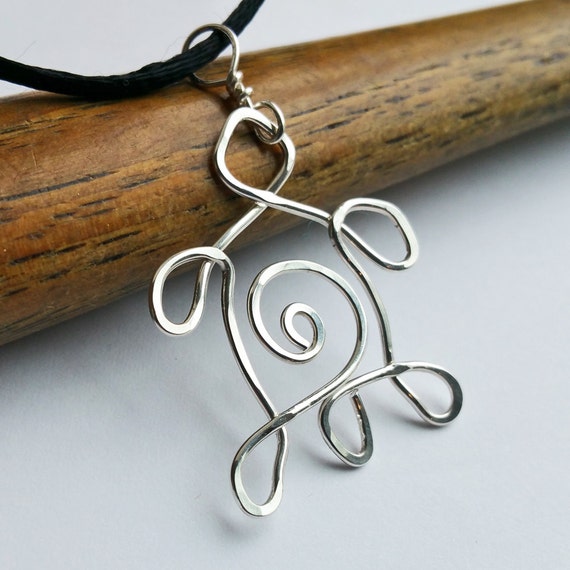 Spiral Link Necklace Silver Aluminum Wire Wire Jewelry