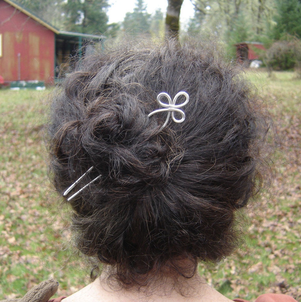 Jade Hair Comb Fork, Hair Stick Pin for Buns 3 Inch Hair Holder