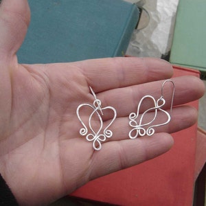Celtic Angel Heart Earrings, Celtic Jewelry, Celtic Knot Earrings, Guardian Angel Earrings, Celtic Earrings Gift for Her, Angel Jewelry image 2