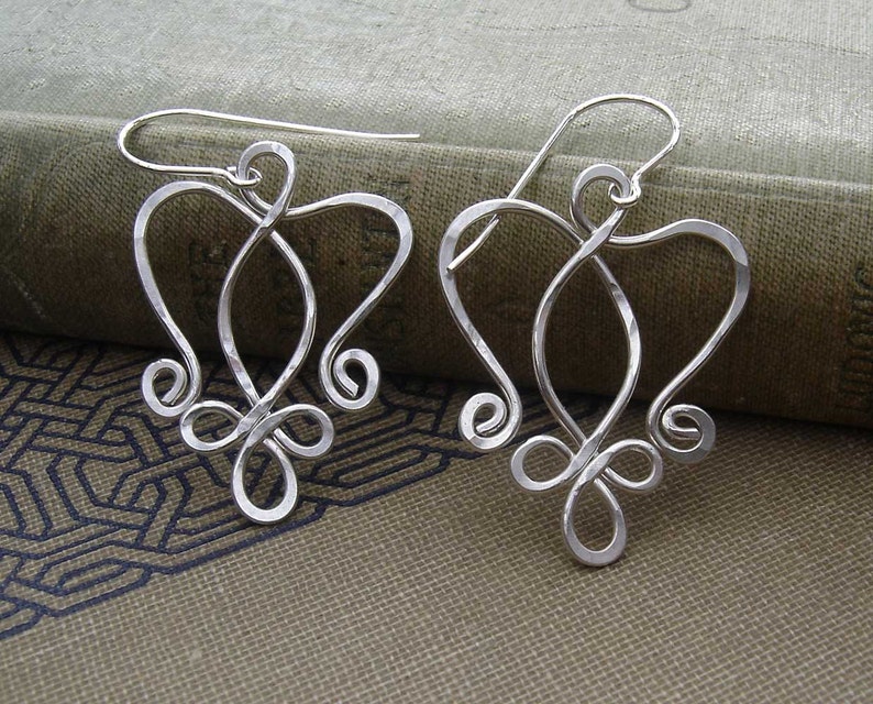 Celtic Angel Heart Earrings, Celtic Jewelry, Celtic Knot Earrings, Guardian Angel Earrings, Celtic Earrings Gift for Her, Angel Jewelry image 3