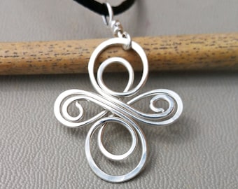 Sterling Silver Celtic Knot Cross Pendant Necklace: Confirmation Gift
