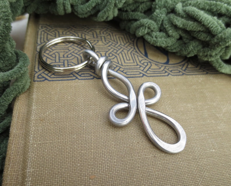 Long Celtic Cross Key Chain, Aluminum Cross Keychain Easter Gift Key Ring, Stocking Stuffer Men, Confirmation Gift, Communion, Christian image 3