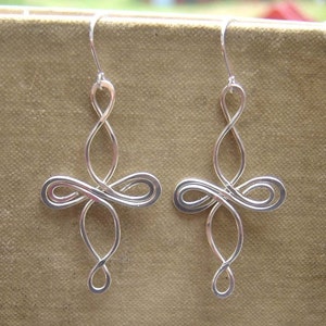 Infinity Loops Celtic Knot Cross Sterling Silver Earrings, Celtic Cross Earrings, Celtic Jewelry, Confirmation Gift, Communion Gift for Her image 7