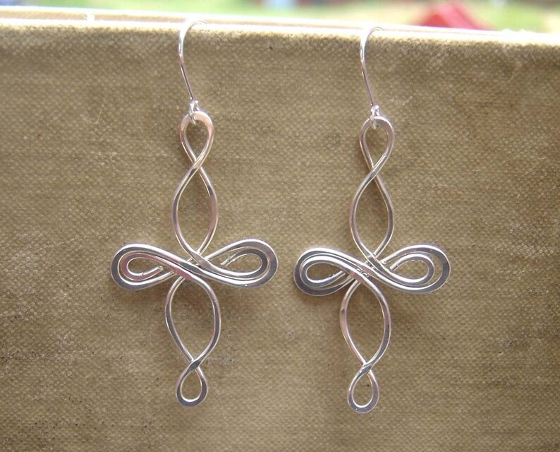 Infinity Loops Celtic Knot Cross Sterling Silver Earrings, Celtic Cross Earrings, Celtic Jewelry, Confirmation Gift, Communion Gift for Her image 7