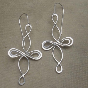 Infinity Loops Celtic Knot Cross Sterling Silver Earrings, Celtic Cross Earrings, Celtic Jewelry, Confirmation Gift, Communion Gift for Her image 5