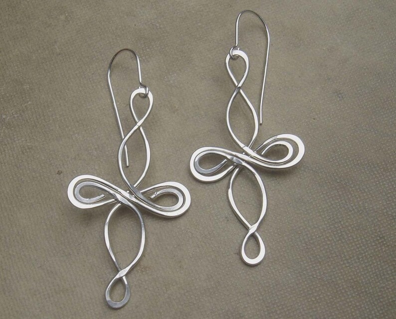 Infinity Loops Celtic Knot Cross Sterling Silver Earrings, Celtic Cross Earrings, Celtic Jewelry, Confirmation Gift, Communion Gift for Her image 5