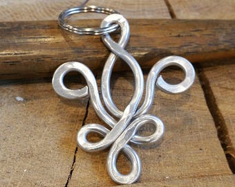 Aluminum Fleur De Lis Keychain, New Orleans Gift