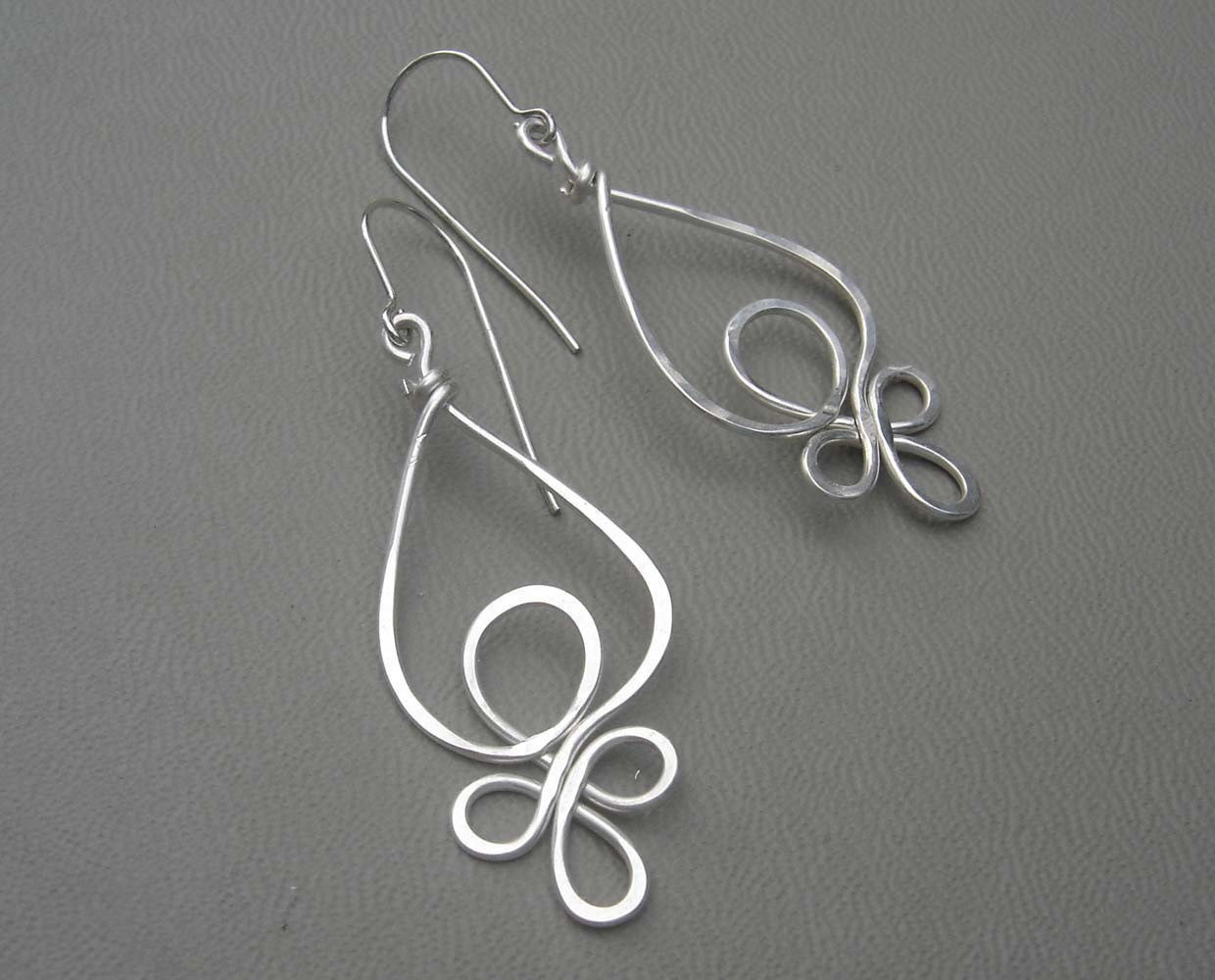 Celtic Loops Sterling Silver Wire Earrings Celtic Jewelry - Etsy