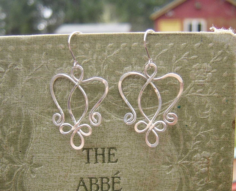 Celtic Angel Heart Earrings, Celtic Jewelry, Celtic Knot Earrings, Guardian Angel Earrings, Celtic Earrings Gift for Her, Angel Jewelry image 5