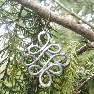 Looping Crossed Knots Celtic Christmas Ornament, Christmas Gift, Hanging Irish Decoration image 6