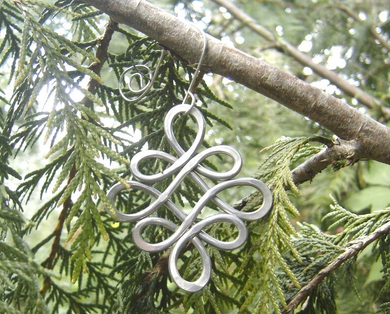Looping Crossed Knots Celtic Christmas Ornament, Christmas Gift, Hanging Irish Decoration image 6