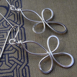 Celtic Cross Earrings, Celtic Knot Four Leaf Clover Earrings Celtic Cross Jewelry, Silver Celtic Jewelry, Gift for Her, Women, Irish image 9