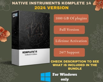 NI - Komplete 14 Collector's Edition - Per Windows e MacOs - Versione completa - Attivazione a vita - 1000 GB di contenuti