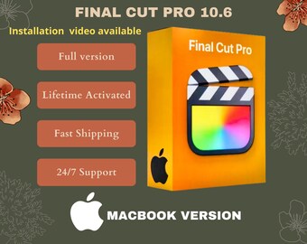 Final Cut Pro 10.7.1 (2024) für macOS - Lebenslange Aktivierung - Vollversion - Die beste Videobearbeitung für Mac