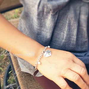 Abuelita Bracelet with Birthstones Grandkids Children Names Nieto Bisabuela Grandma Sterling Silver image 2