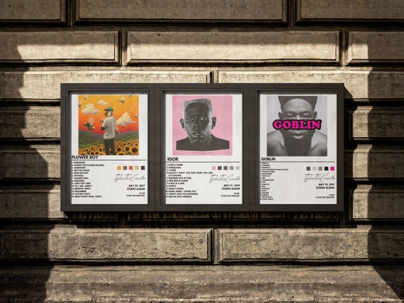 TYLER THE CREATOR Set Of 4| Album Poster | Igor | Goblin | Call Me If You Get Lost| Flower Boy| Digital Download| Digital Poster|