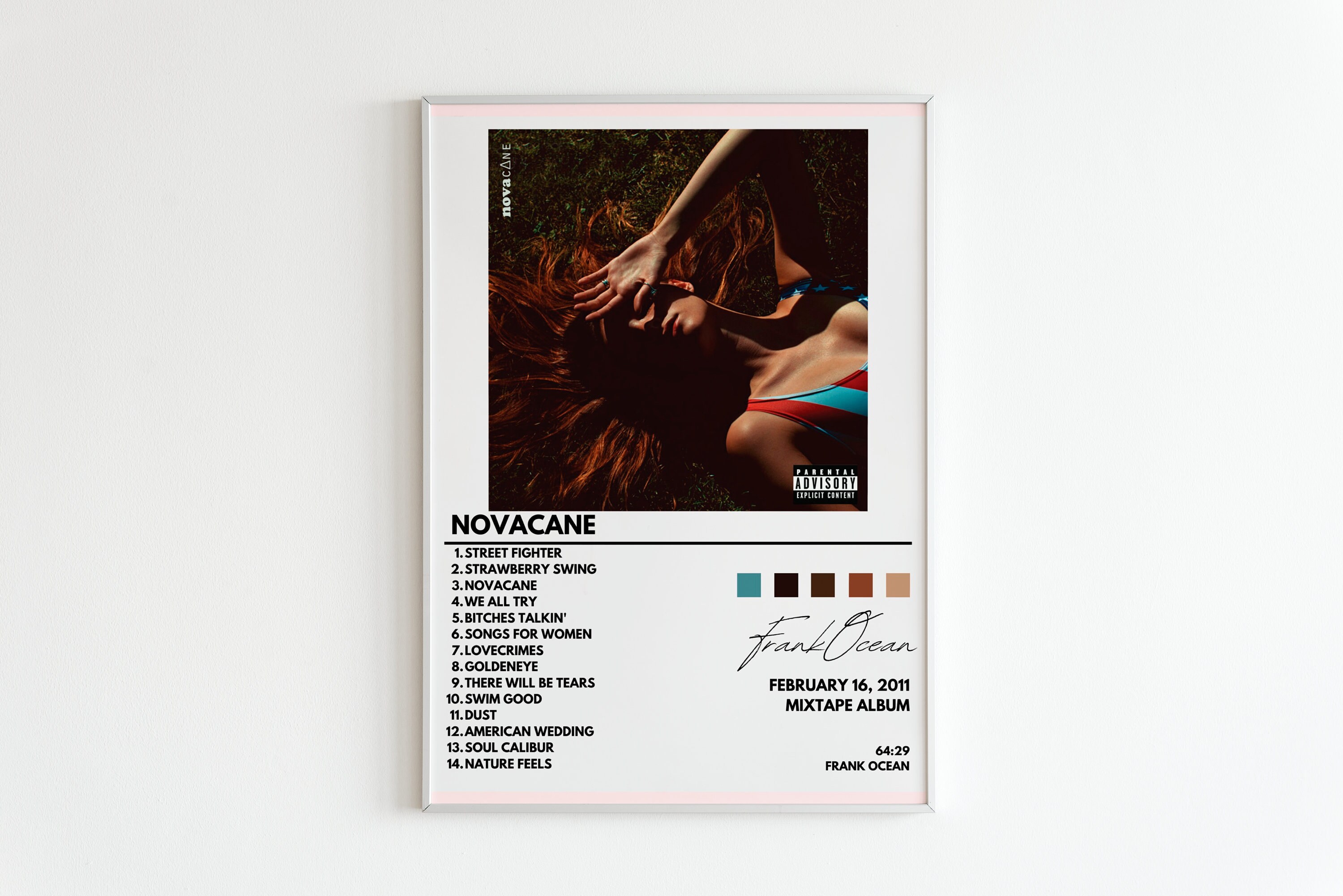 Frank Ocean Album Poster Set: Blonde, Channel Orange (digital