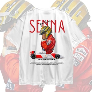 Senna Tshirt, Ayrton Senna Unisex Tee, Racing TShirt, Motorsport Lover Top, F1 Gift Apparel, gift for him, formula 1 t-shirt