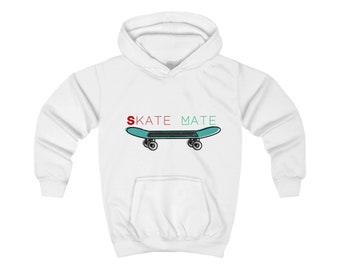 Sweat à capuche Skate Mate pour enfants, sweat-shirts pour skateurs, cadeau de sweat-shirt, c'est le premier modèle des jumeaux de 7 ans Alfie et Harry