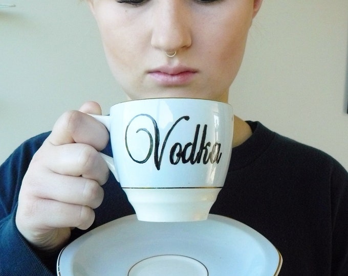 Vodka Teacup Etsy