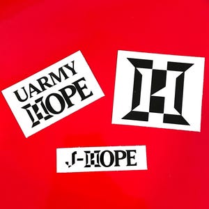 Kit de calcomanías luminosas Hope On The Stage de BTS J-hope / K-pop /