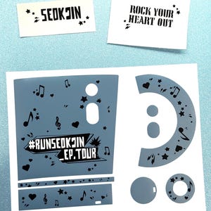 BTS Jin Run Seokjin Tour lightstick skin sticker | K-pop |