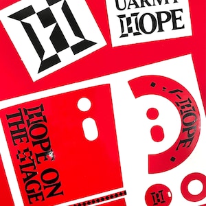 Calcomanía de piel con diseño de la barra de luces Hope On The Stage de BTS J-hope / K-pop /