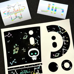 BTS Jin The Astronaut holografischer Ligstick Hautaufkleber | K-Pop |