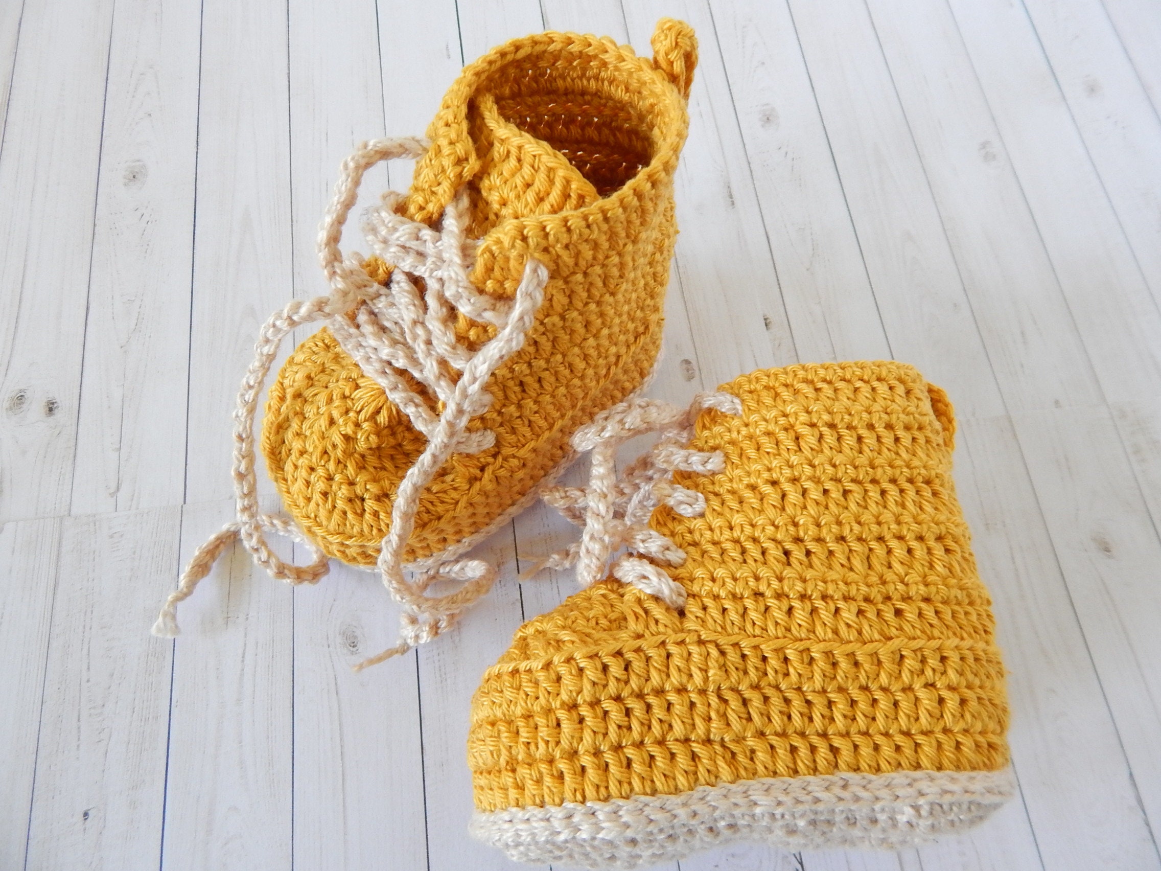 Baby Work Boots Construction Boots for Baby Crochet Baby Etsy