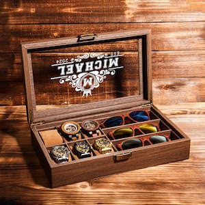 Sunglasses watch box