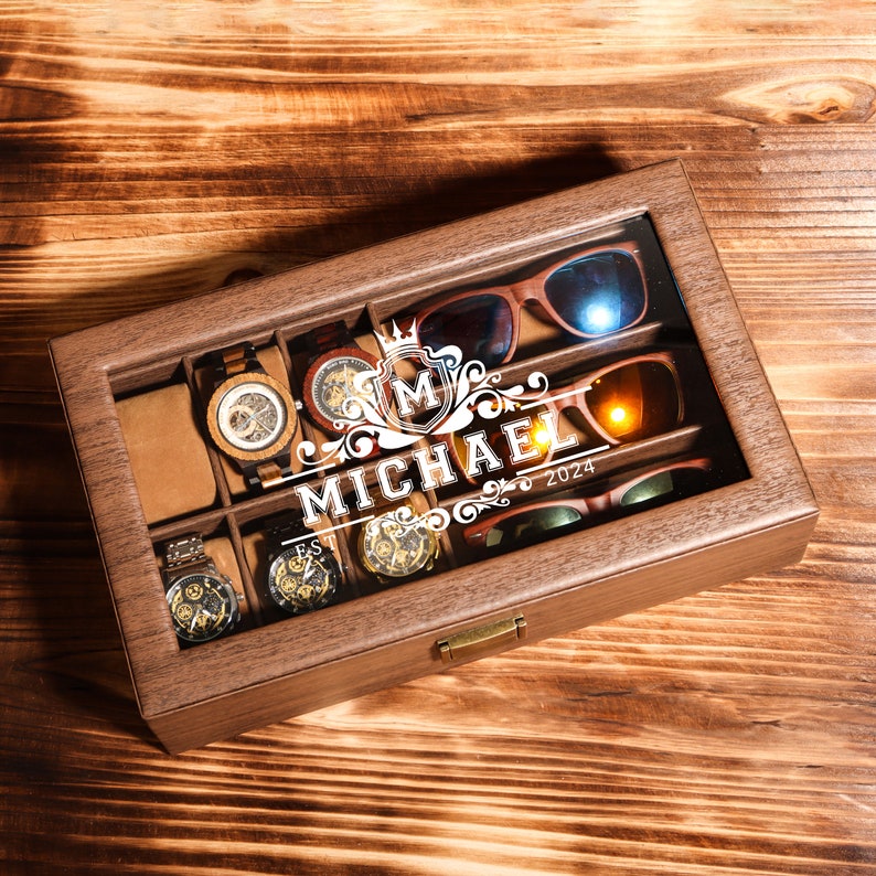Sunglasses watch box