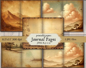 Vintage Stained Journal Paper: Antique Texture Background (Digital Download)