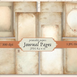 Papel digital manchado vintage, textura de papel antigo desgastada, papel de parede antigo fundo marrom envelhecido, fundo bege Scrapbook junk journal