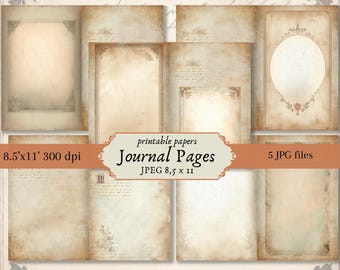 Vintage Stained Digital Paper: Antique Texture for Junk Journals (Digital Download)