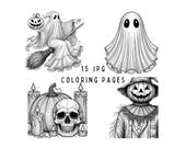 Halloween Coloring Pages: 15 Spooky Designs (PDF Download)