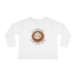 Lil Dumpling is My Wrap Name Koszulka z długim rękawem dla malucha