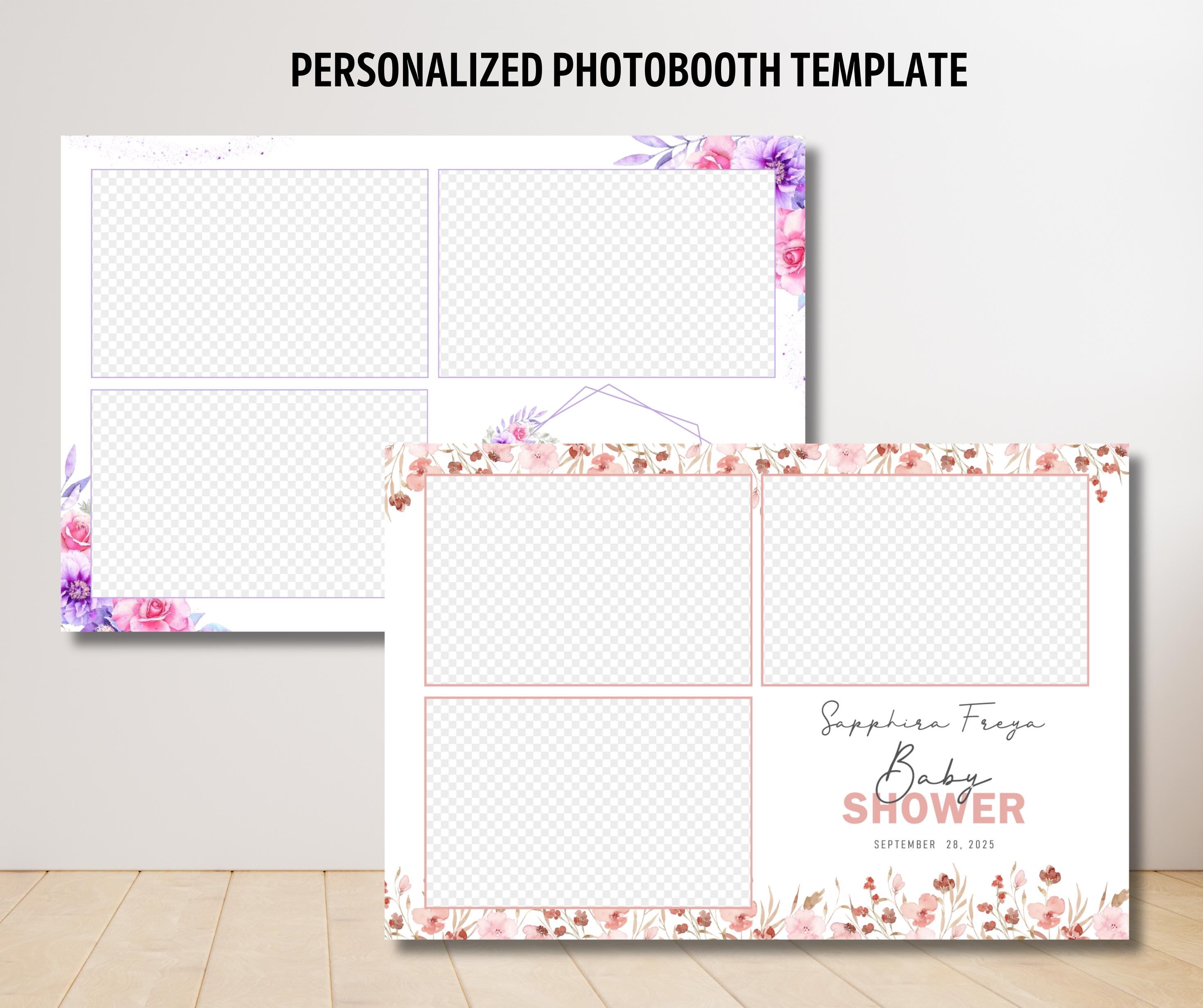 Photo Booth Example Layout Photo Booth Template | Layout Size/personalized Only | Message Me ...