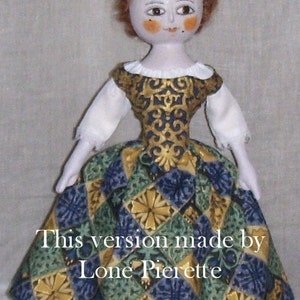 Queen Anne Style Witch Cloth Doll PDF Pattern image 4