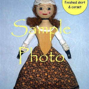 Queen Anne Style Witch Cloth Doll PDF Pattern image 2